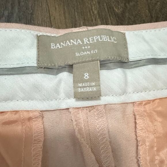Banana Republic Sloan Pink Slim Stretch Pants Women’s 8 Ankle Career Trousers - Picture 3 of 9